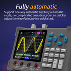 ZEEWEII 3in1 Digital Oscilloscope Multimeter Signal Generator Dual Channel 120Mhz Bandwidth 250MSa/s Sampling Rate Handheld Oscilloscope(DSO3D12)