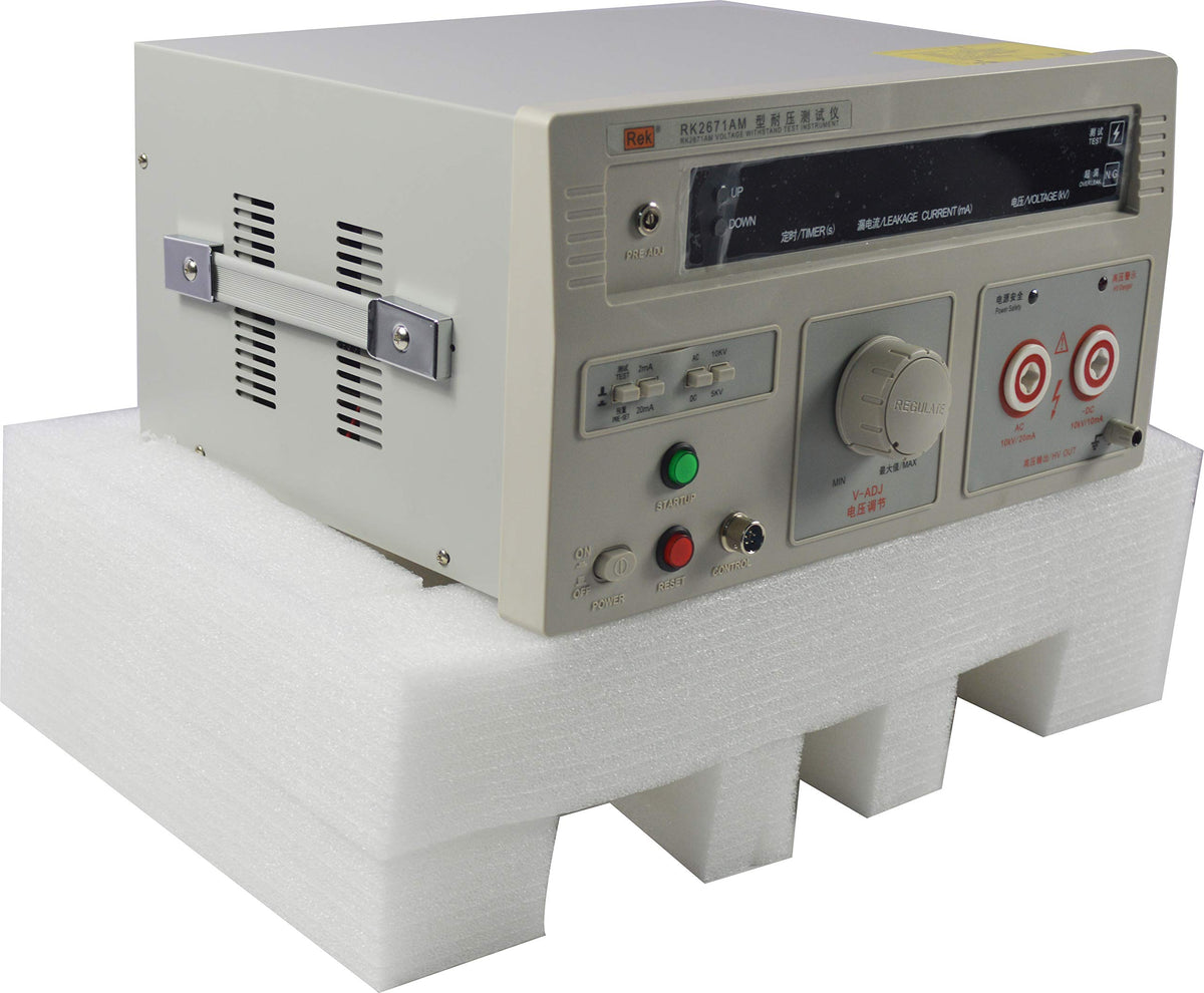 INTBUYING RK2671AM Withstand Hi-Pot 10KV Tester Withstand Voltage Digital Display Current Hi-Pot Insulation Resistance Testing Equitment 110V