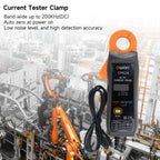 OWON CP024 AC/DC Current Probe for Oscilloscope, Current Clamp Probe 200KHz Bandwidth 4A, 40A, 200A, 300-400A Test Range, Current Tester Clamp Meter with BNC Type Connector