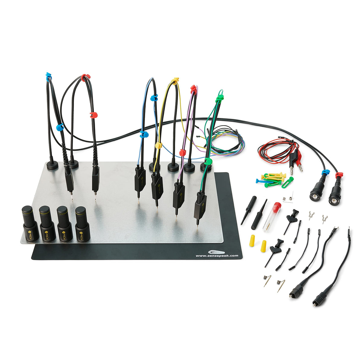 PCBite kit with 2X SQ500 500 MHz and 4X SQ10 handsfree Probes | Helping Hands | Level-up Your Electronics Workbench | Upgrade Your PCBite Kit