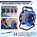 100m Well Water Level Indicator with Fixed Probe and Steel Tape Groundwater Level Measuring Instrument for Wells Boreholes Reservoirs and Pipes