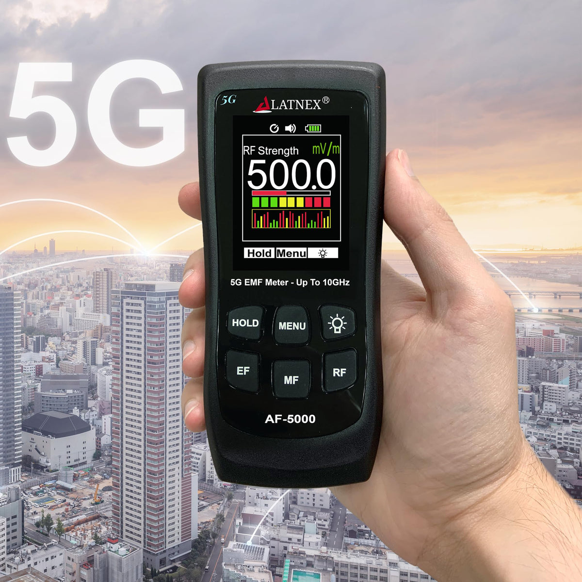 AF-5000 5G EMF Meter, RF up to 10GHz