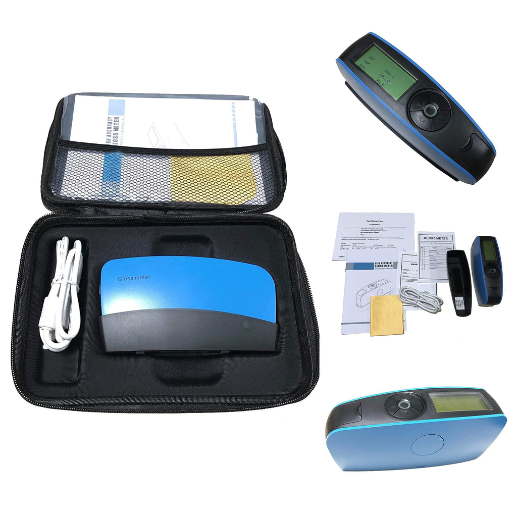Tri-Angle 20 60 85 Degree Gloss Meter Glossmeter Three Angle Tester with High End QC Software 35000 Data Hold