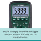 Extech EX520A High Accuracy True RMS Multimeter, 6000 Count, 0.09%