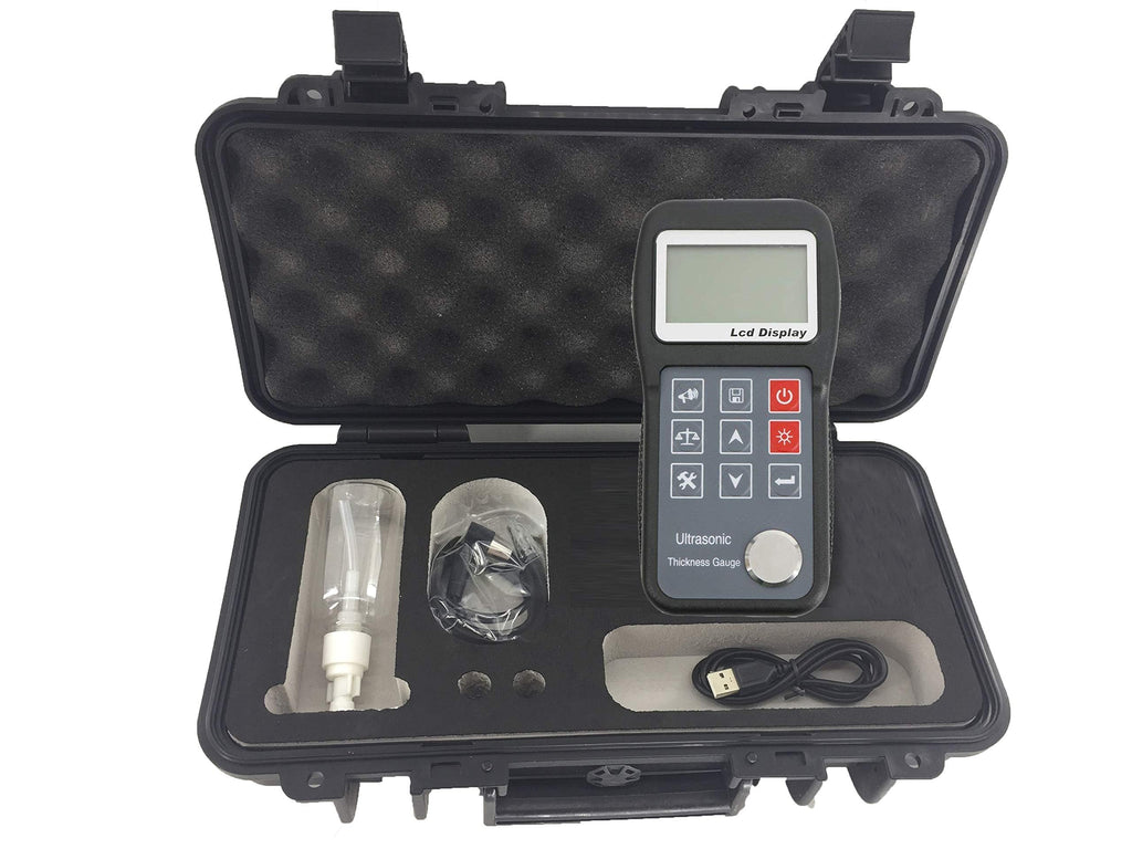 Ultrasonic Thickness Gauge Tester Meter with Free Data Software 1.2~230mm Measurement Range