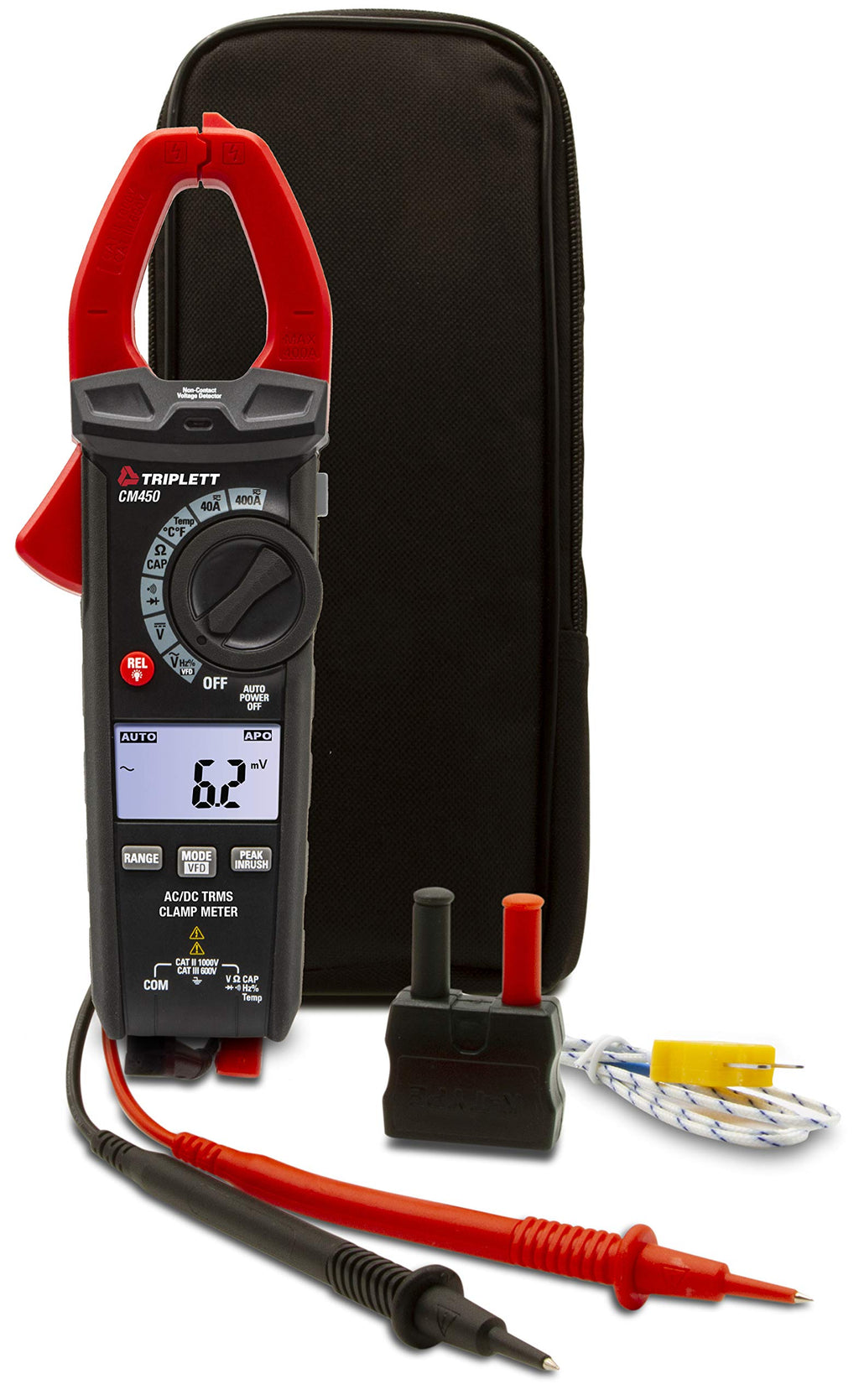 Triplett CM450 400A AC/DC Clamp Meter with Inrush with NIST Calibration