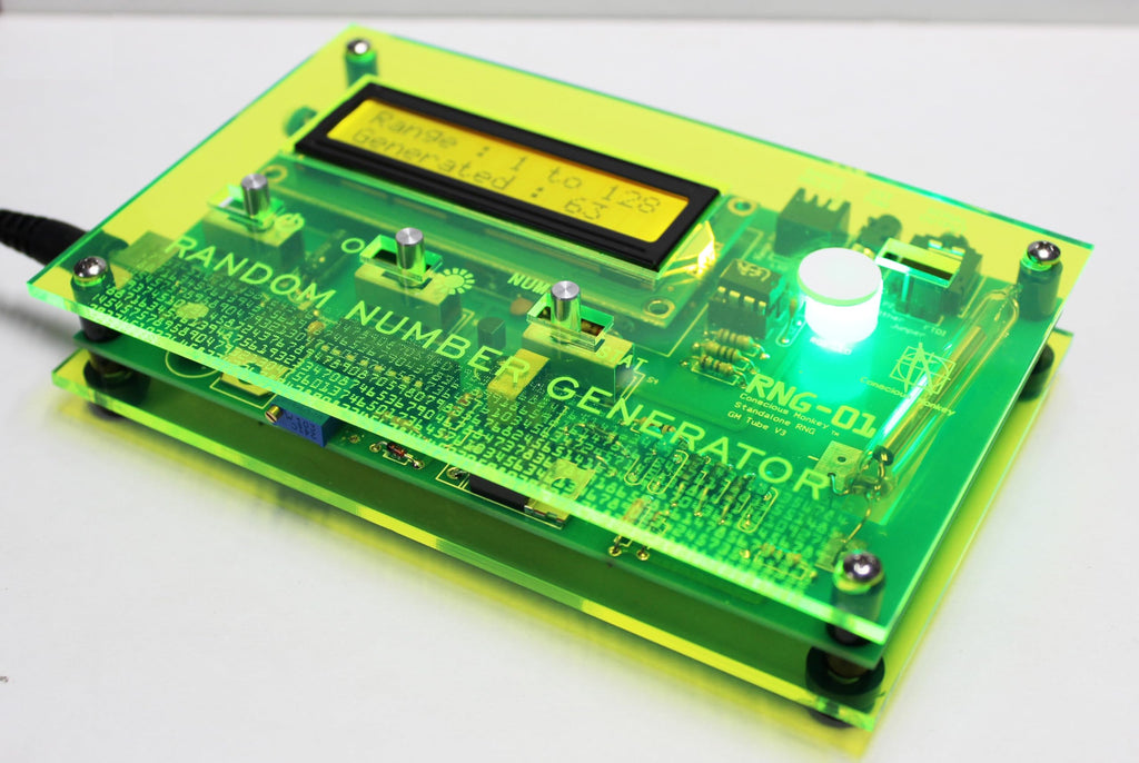 Random Number Generator (Green) - Incorporates a Visual Laboratory Grade Random Number Generator (RNG) Designed specifically for PSI Testing. Test for Psychokinesis (PK), Precognition and Telepathy.