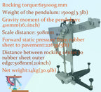 INTSUPERMAI Portable Pendulum Skid Resistance Tester, Pendulum Friction Tester, Road Friction Coefficient Measuring Instrument, Pendulum Testing Tool for Slip Resistance