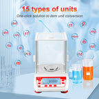 UXILAII Analytical Balance GN Unit Lab Scale Glass Windshield 220g 0.1mg