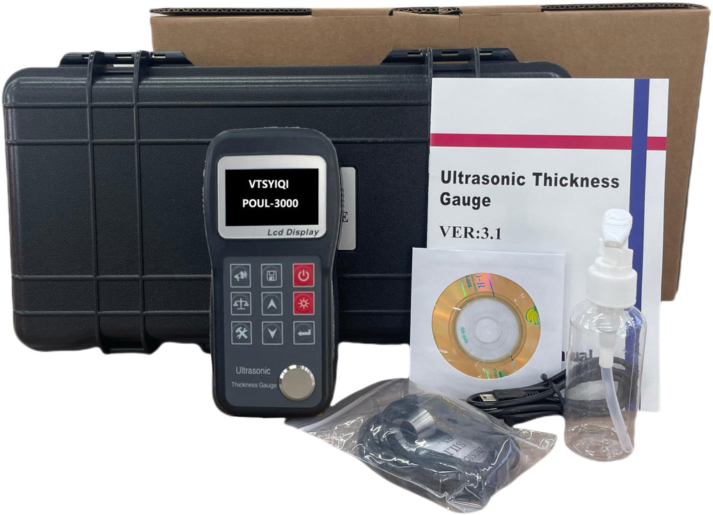 Ultrasonic Thickness Gauge Meter Tester WithRange 0.75mm to 300.0mm