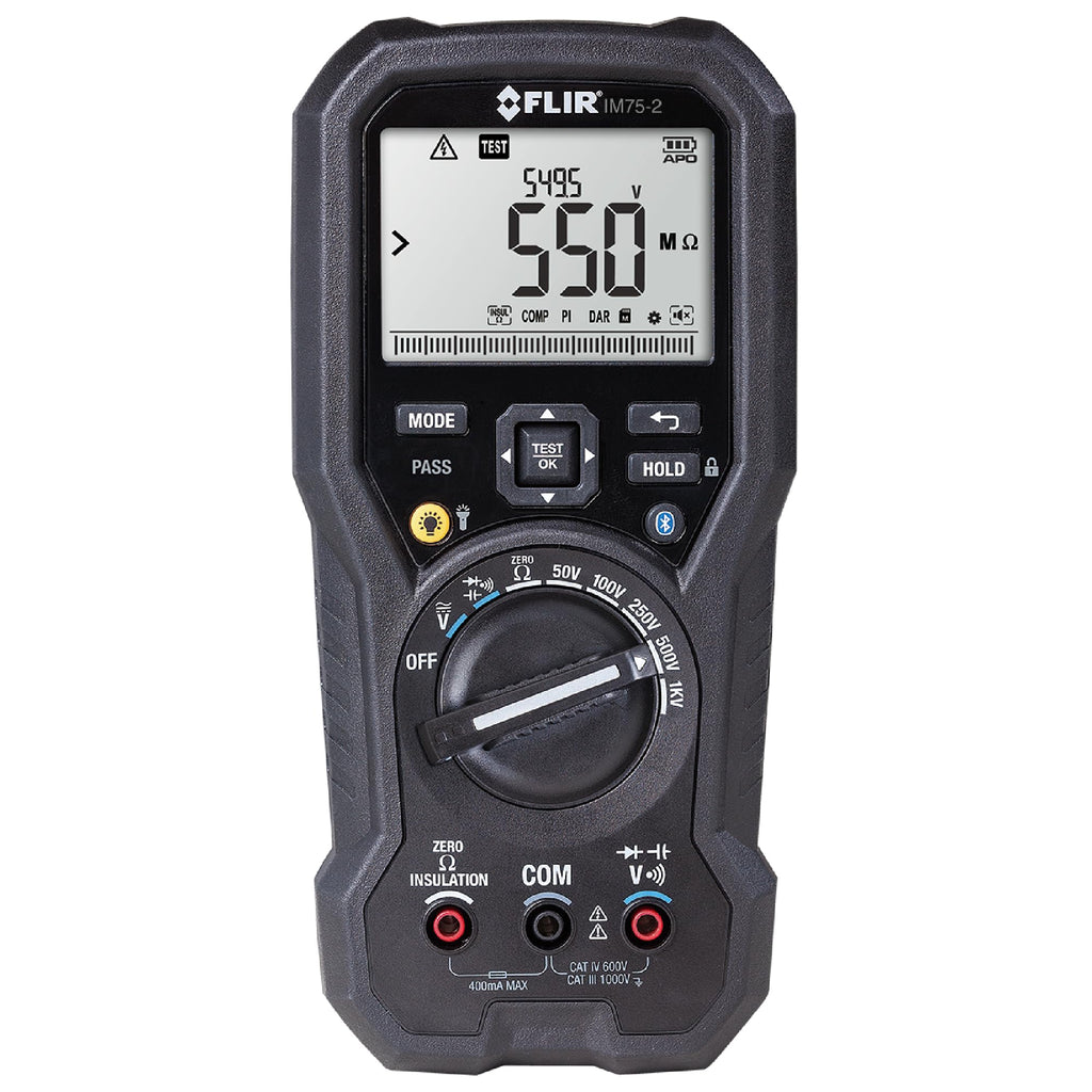Flir IM75-2 Insulation Tester and Digital Multimeter, to 1kV