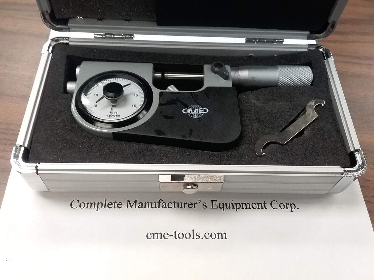 0-1" Indicating Micrometer, Indicator Snap Micrometer, 0.00005"