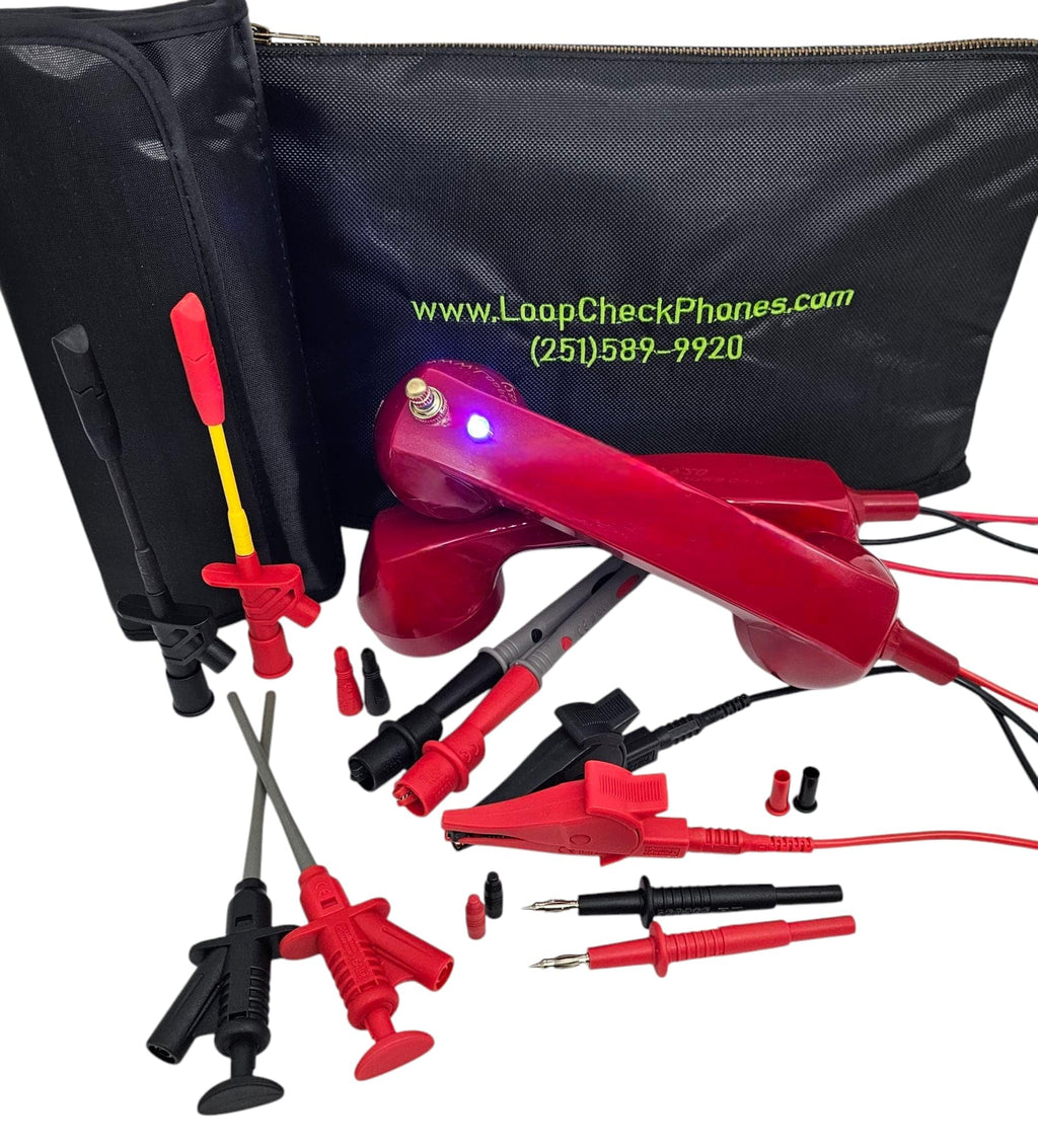 Loop Check® Phones Electrician Continuity Test Phone Set ME002-RM with Magnets