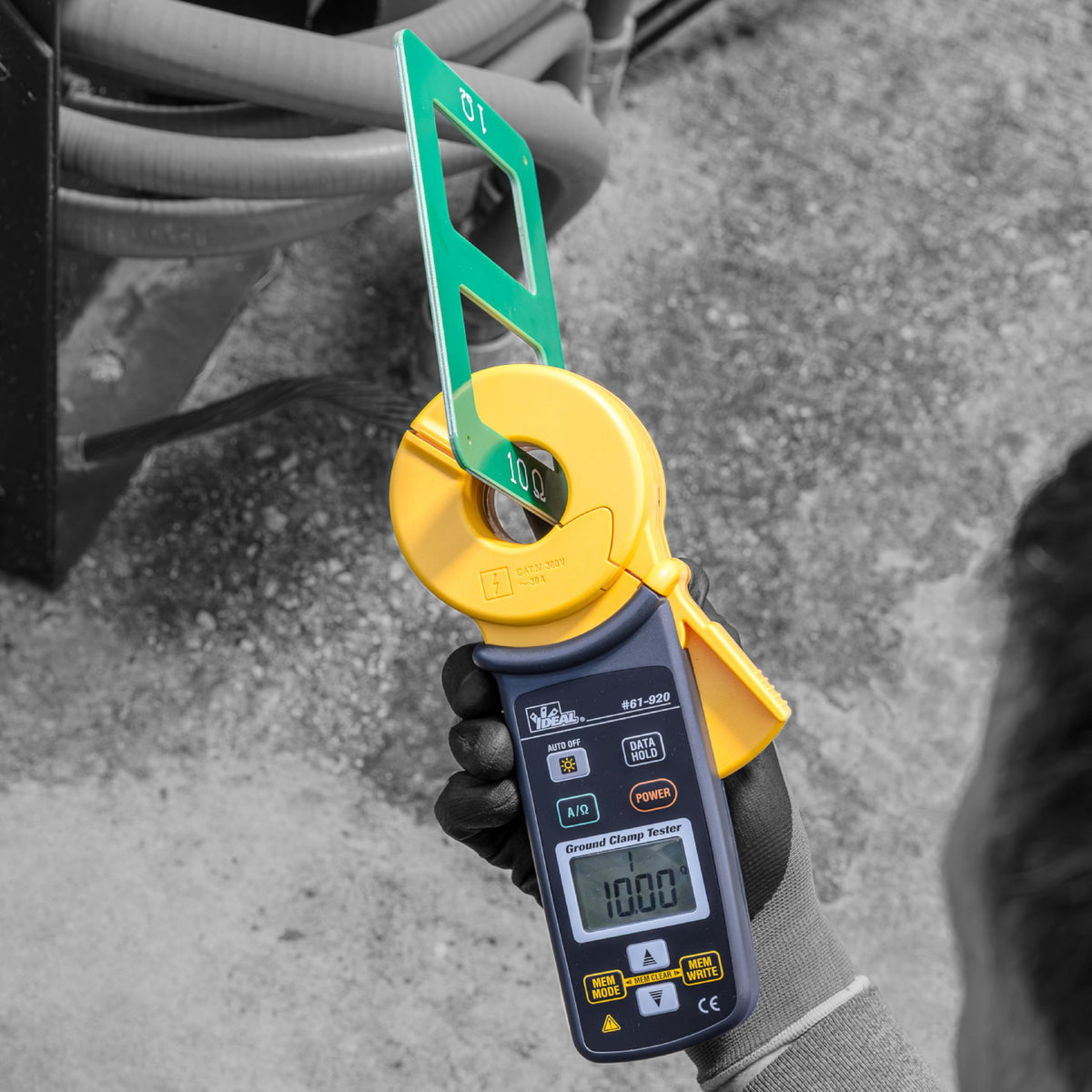 Ideal Electrical Ground Resistance Clamp Meter, Digital Auto-Ranging