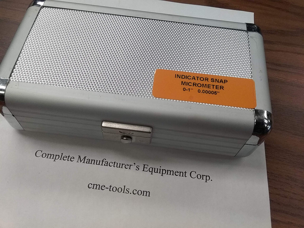 0-1" Indicating Micrometer, Indicator Snap Micrometer, 0.00005"
