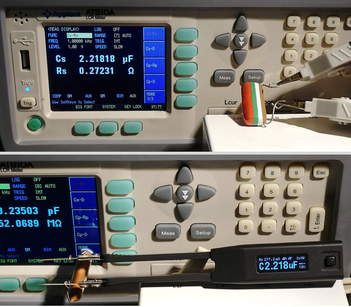 ST5S Professional LCR Meter/ESR Meter with Spare Test Leads and Pocket Case