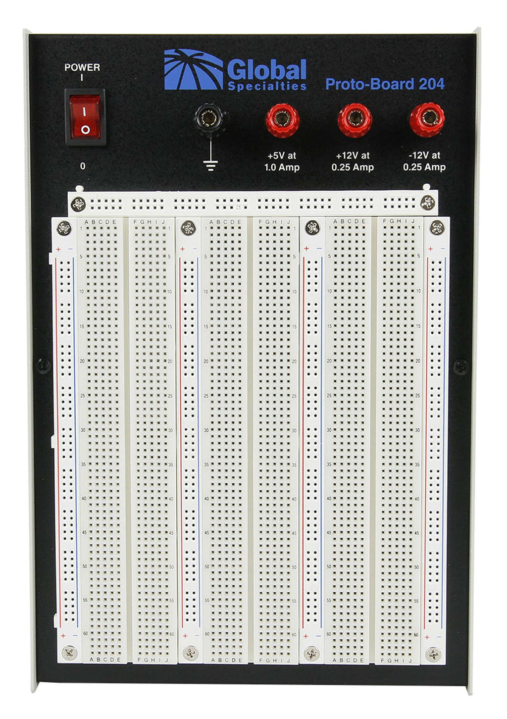 Global Specialties PB-204 Durable Powered Breadboard