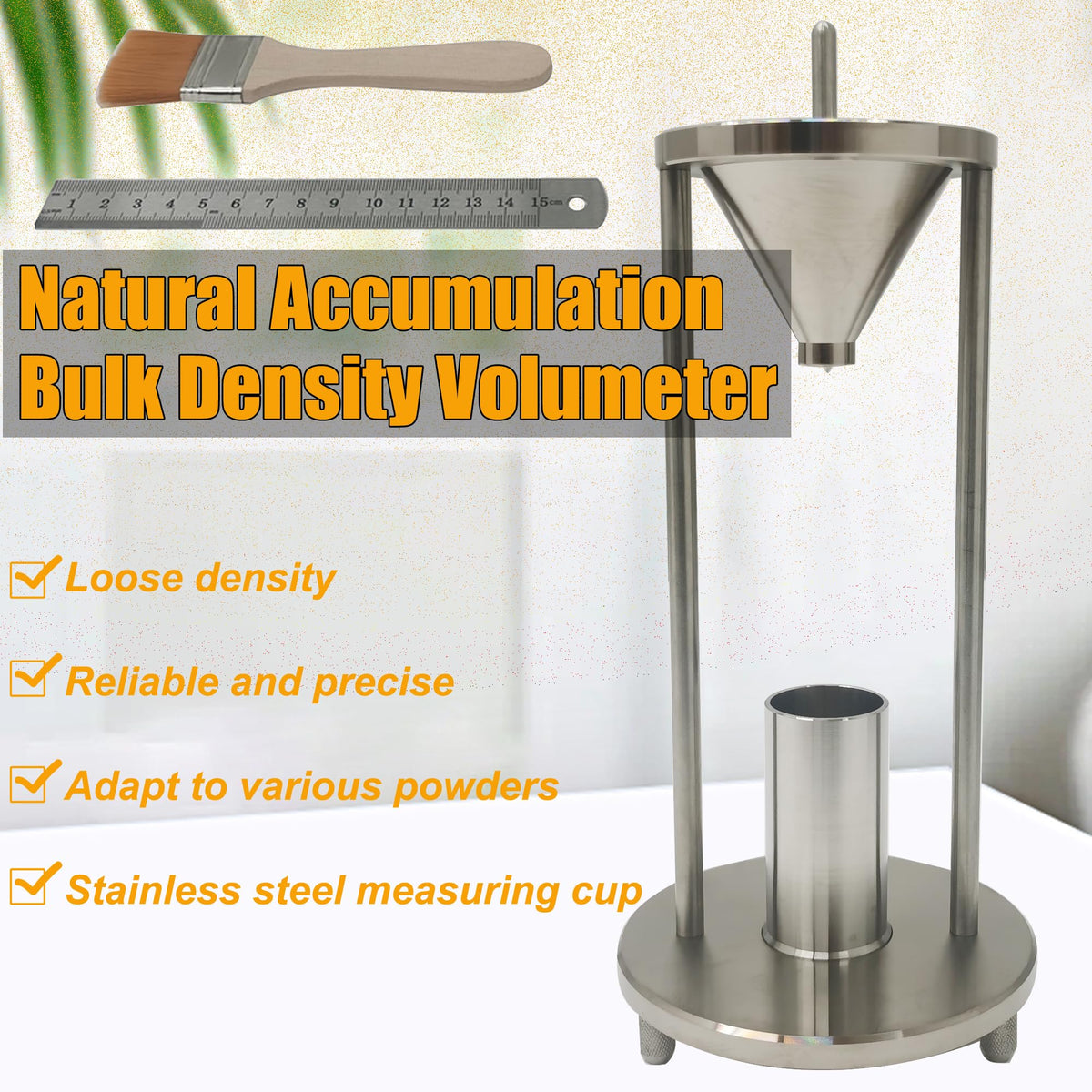 Powder Bulk Density Meter with Stainless Steel Material