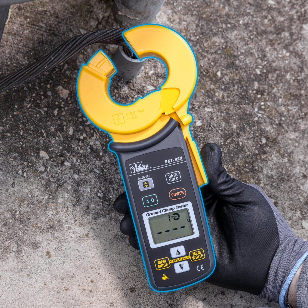 Ideal Electrical Ground Resistance Clamp Meter, Digital Auto-Ranging